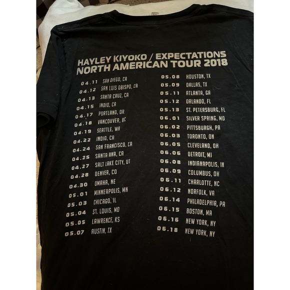 Hayley Kiyoko Black Graphic T-Shirt‎ Bella+Canvas Size Medium Concert - Picture 5 of 6